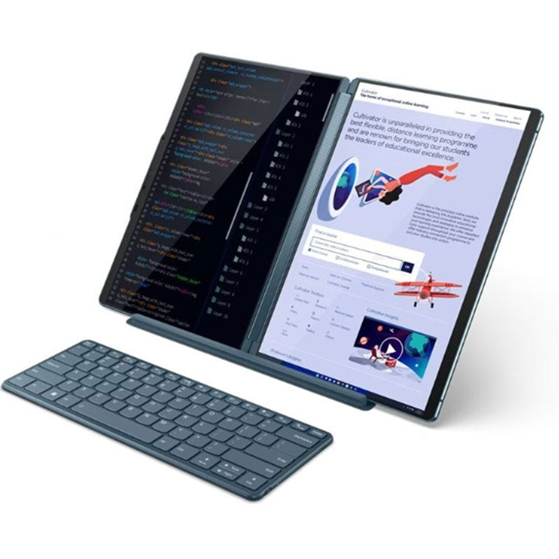لينوفو لابتوب يوجا بوك 9 13IRU8، معالج إنتل كور i7-1355U، شاشتان أوليد بدقة 2.8 كي، 13.3 بوصة، لمس، رامات سعة 16 جيجابايت، هارد اس اس دي سعة 1 تيرابايت، نظام التشغيل ويندوز 11 لينوفو لابتوب يوجا بوك 9 13IRU8، معالج إنتل كور i7-1355U، شاشتان أوليد بدقة 2.8 كي، 13.3 بوصة، لمس، رامات سعة 16 جيجابايت، هارد اس اس دي سعة 1 تيرابايت، نظام التشغيل ويندوز 11
